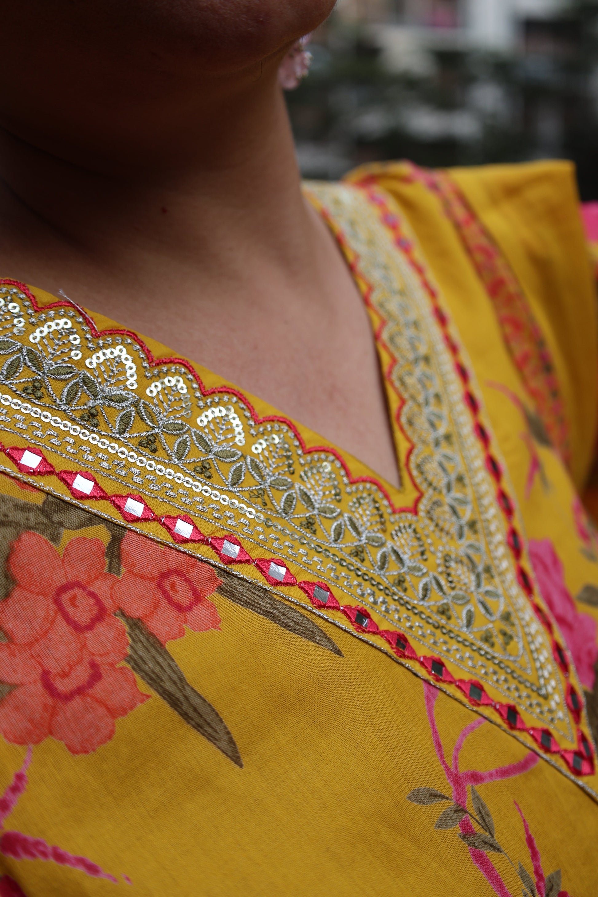 Yellow Premium Mul-Mul Kalamkari Suit – Straight Cut Ethnic Wear - Har Pal Fashionable