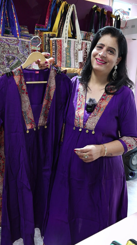 Trendy Batik Print Co-ord set with Pure Russian Silk Fabric with Batik Print Plazo Set
