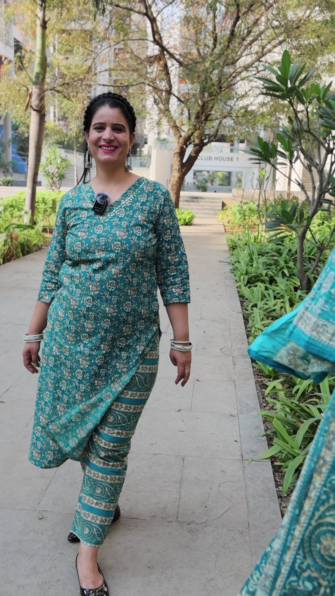 Pure Cotton Straight Cut Suit | Kalamkari Print Kurta | Geometric Print Pant - Har Pal Fashionable
